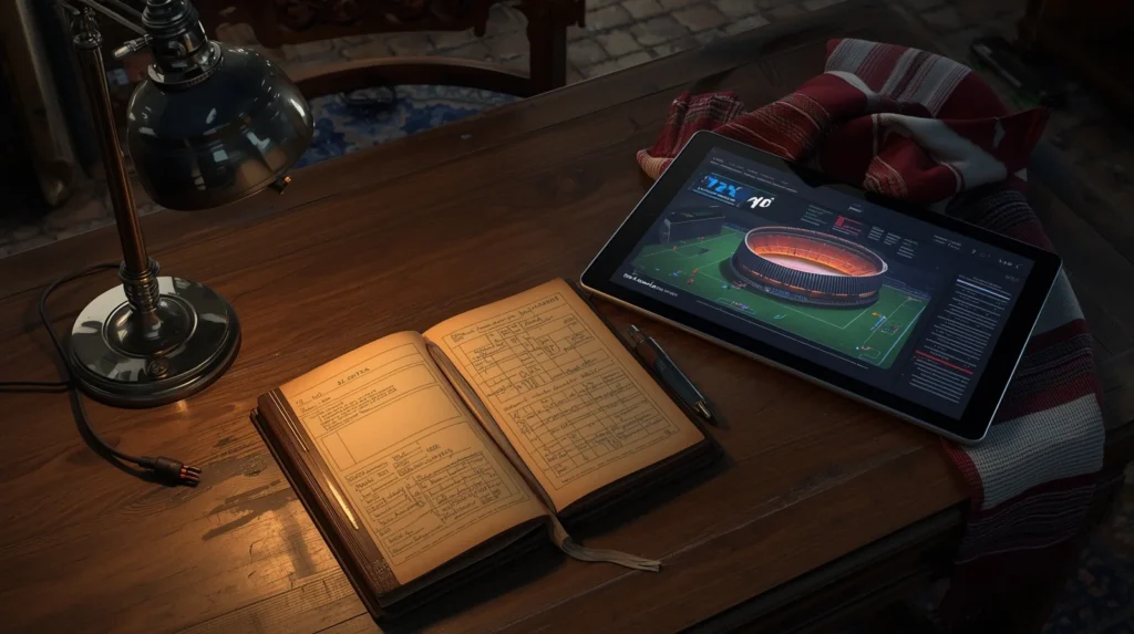 crivania con appunti e tablet per analizzare il futuro del Monza.